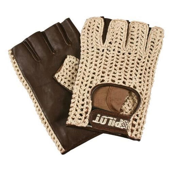 Gants mitaines de conduite Pilot-1 - marron - L