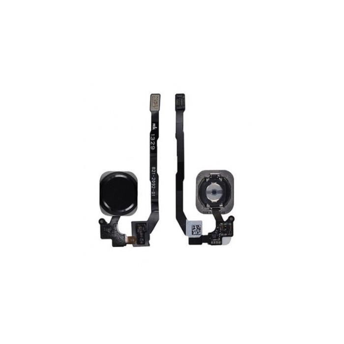 BOUTON HOME + NAPPE ASSEMBLÉ COMPLET POUR IPHONE 5S NOIR