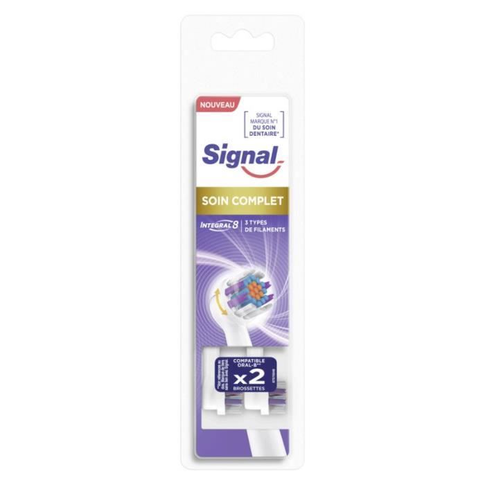 SIGNAL Brossettes pour brosse à électrique Integral8 x2