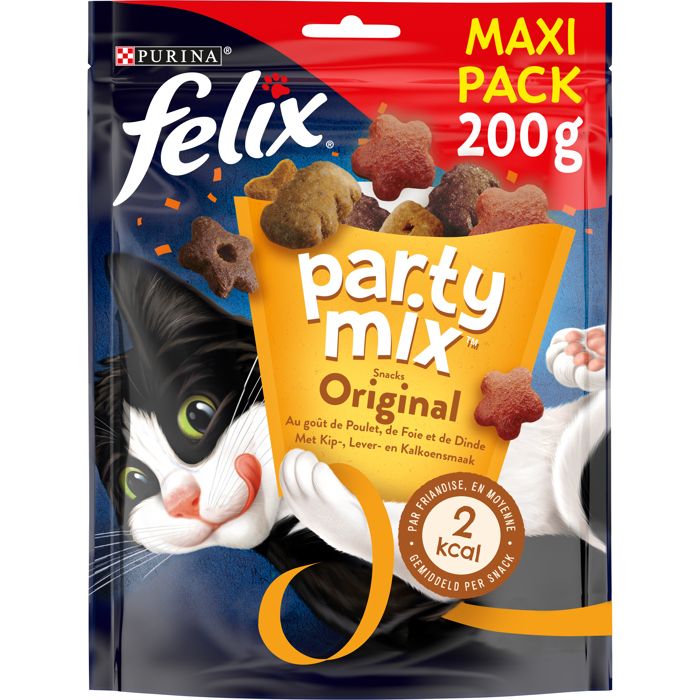 FELIX Party Mix - Original : poulet, foie et dinde - Pour chat - 200 g