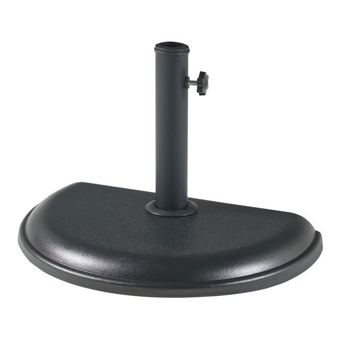 Support De Parasol Pied Noir Pour Tiges 38-48mm - Résistant Aux Intempéries, Pour Jardin, Balcon, Terrasse - 6