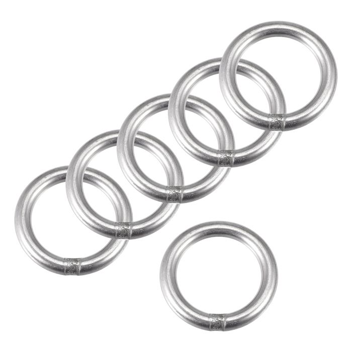 Lot De 6 Anneaux Toriques Soudés En Acier Inox 316 - 35mm ID X 4mm épais - Uxcell