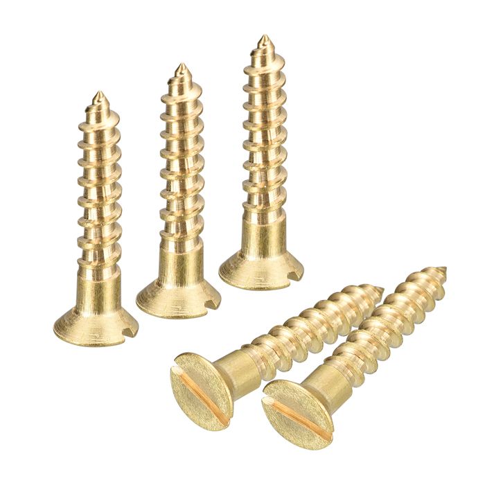 Vis SOURCING MAP 40Pcs M3,5 x 20mm bois Laiton Vis Autotaraudeuse Tête ...