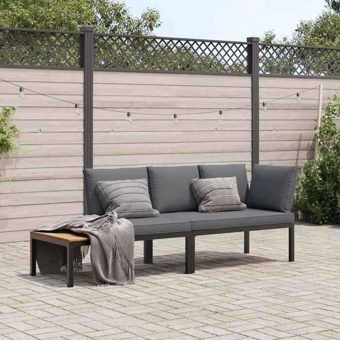 vidaXL Salon de jardin 2 pcs Résine tressée - vue 2