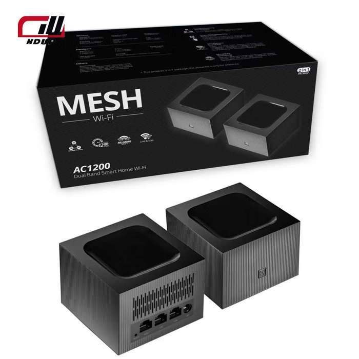 NDUP Wireless Router 1200Mbps Gigabit Speed 2.4G & 5G Dual Band with Built-in Firewall and High-Performance Antennas 100mbps