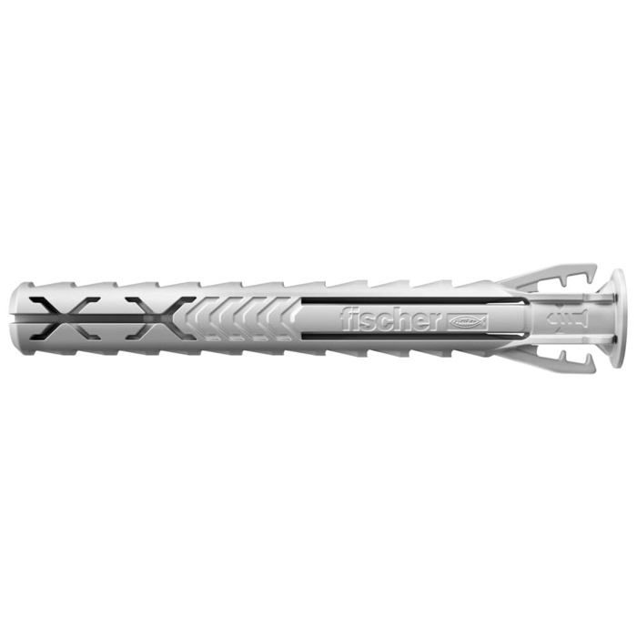 Fischer 567857 Cheville nylon à expansion SX Plus 8x65 avec collerette tous matériauxBlister de 10 - vue 1