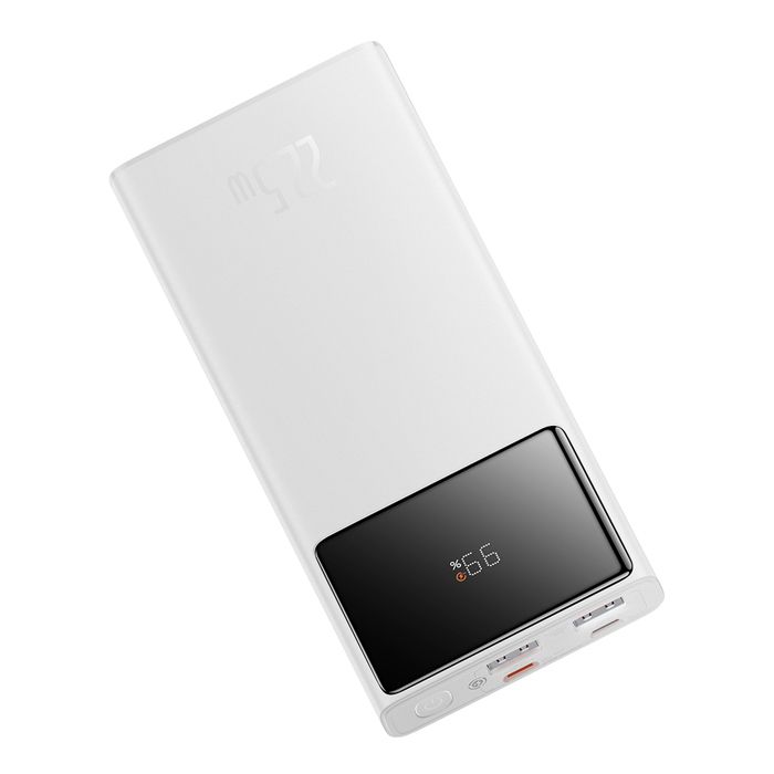 Batterie externe - BASEUS - Star-Lord - 10000mAh - 225W - 2x USB Type-C Micro-USB - Blanc