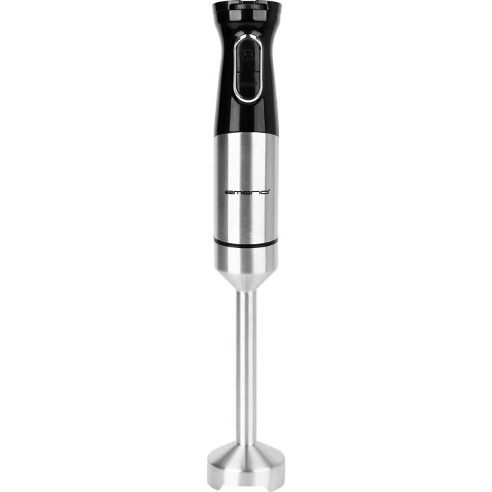 EMERIO HB-132381 Mixeur plongeant 1000 W sans BPA noir inox vitesse continue réglable