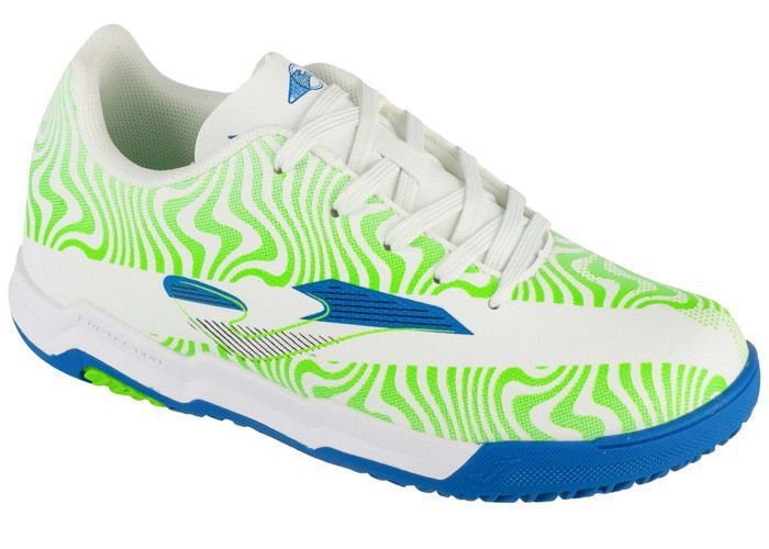 Chaussures de foot en salle pour un garçon - Blanc - Joma Evolution Jr 25 EVJS IN