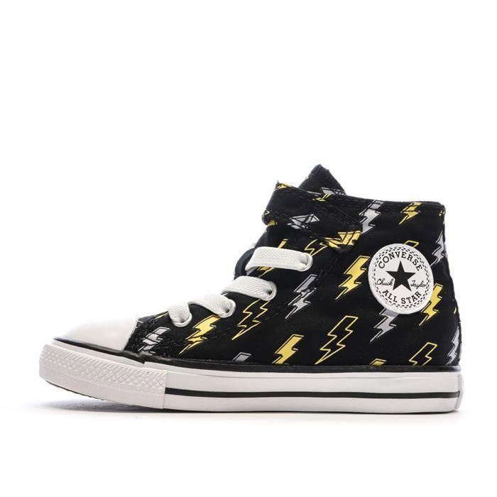 Converse Baskets Noires/Eclairs Garçon Converse All Star Electric Bolt