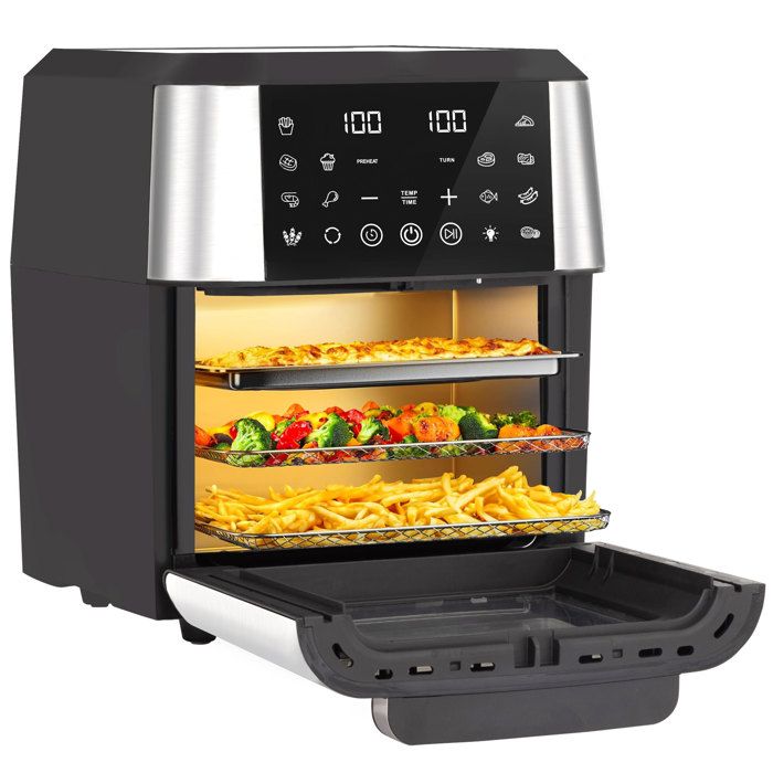 Friteuse sans huile AirMax 1280 - Airfryer Capacité 12L-12 Programmes de Cuisson-1800W - Sinaopus
