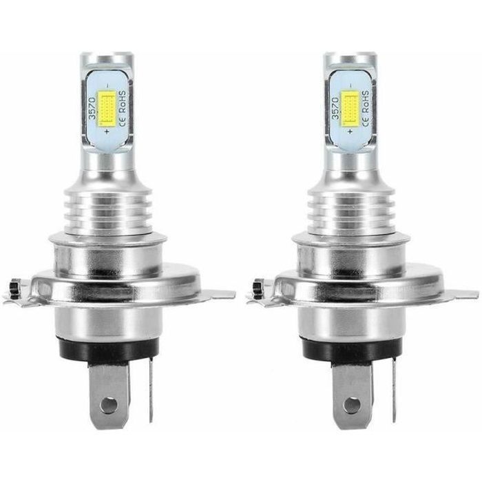 Kit Ampoules LED H4 6000K 72W - 8000lm Pour Mercedes-Benz 190 - 2 Pièces