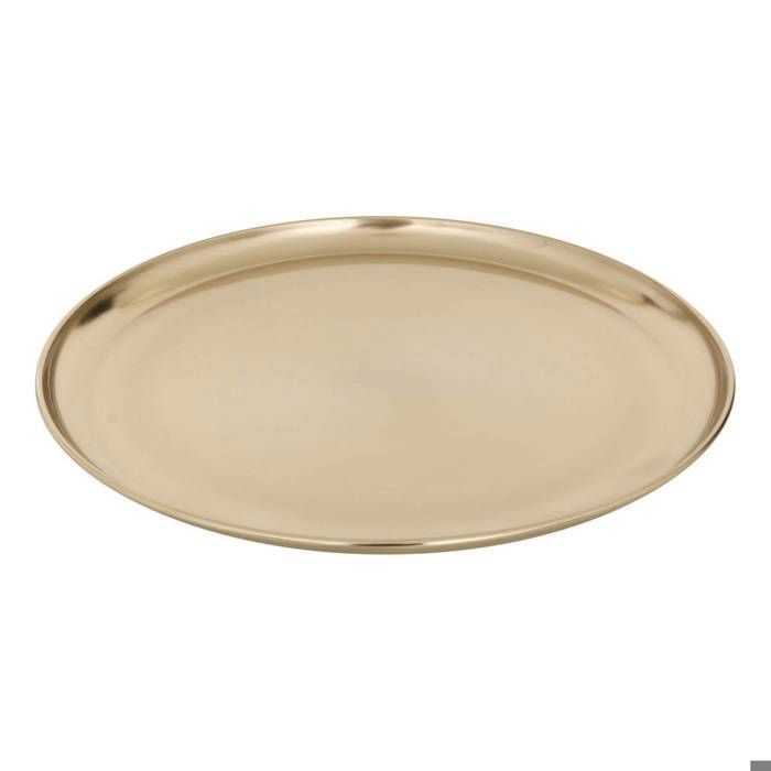 Plateau de présentation doré D37xH25cm - Atmosphera Créateur dintérieur
