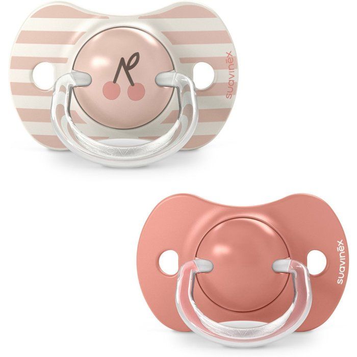 Lot de 2 sucettes symétriques - SUAVINEX - Birdies - SX Pro - 18 mois et plus - Rose