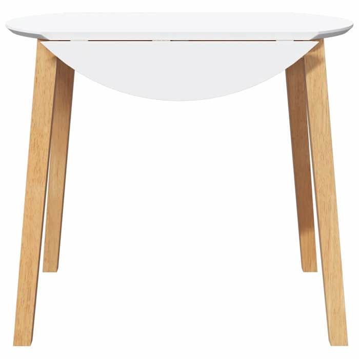 Table cuisine CLOUD Brun Table à manger - Design Élégant - naturel bois massif et caoutchouc tt554
