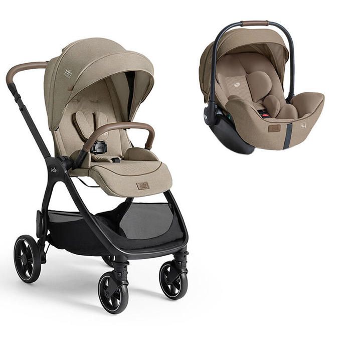JOIE - Poussette Duo Valora + Siège auto i-Level Pro Sandstone