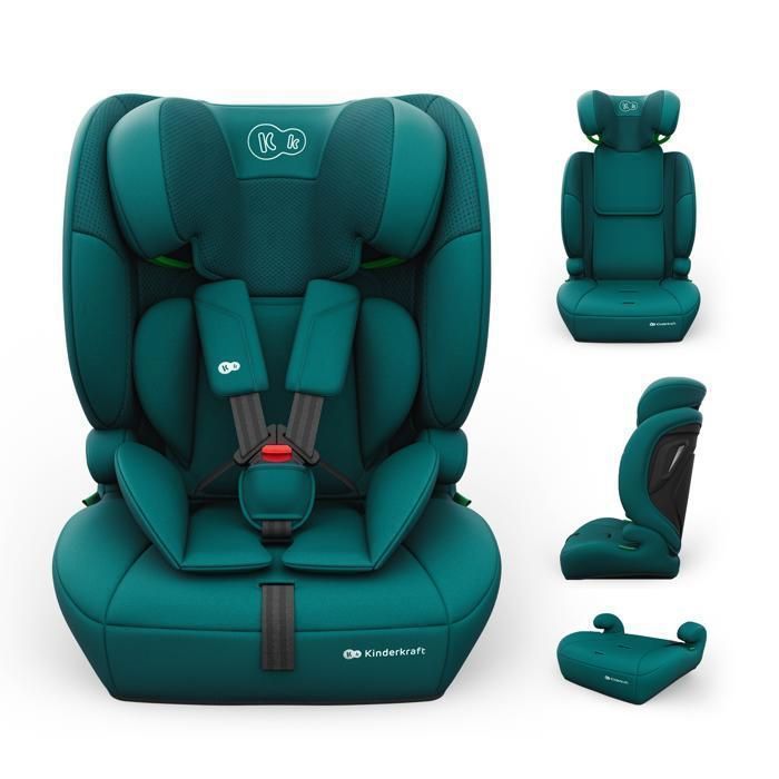 Siège auto Kinderkraft COMFORT UP 2 PLUS 3-en-1 i-Size 76-150 cm ceinture voiture appui-tête réglable vert