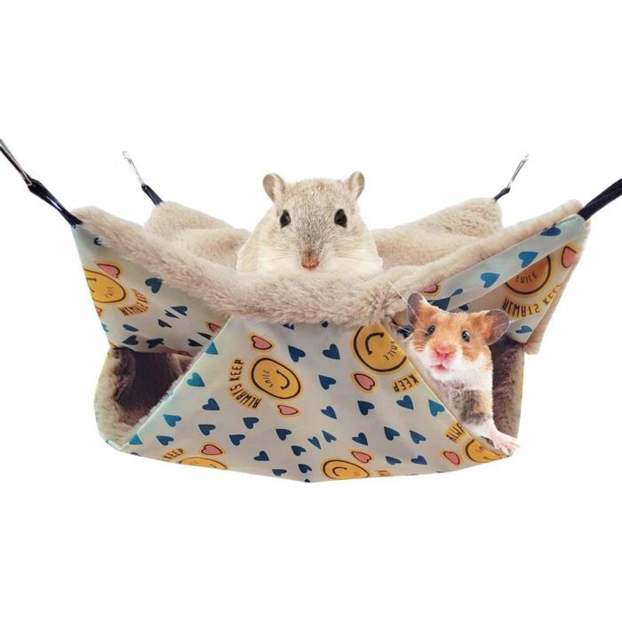 Hamacs pour cages à rats hamac double couche pour cages de petits animaux R