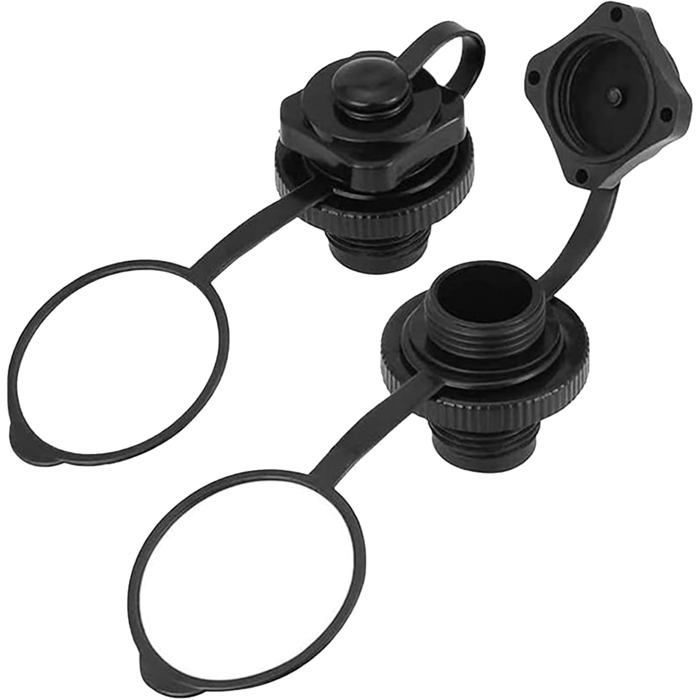 Lot de 2 valves Boston pour bateau gonflable bouchons anti-fuite 22 mm pour kayak et matelas pneumatique