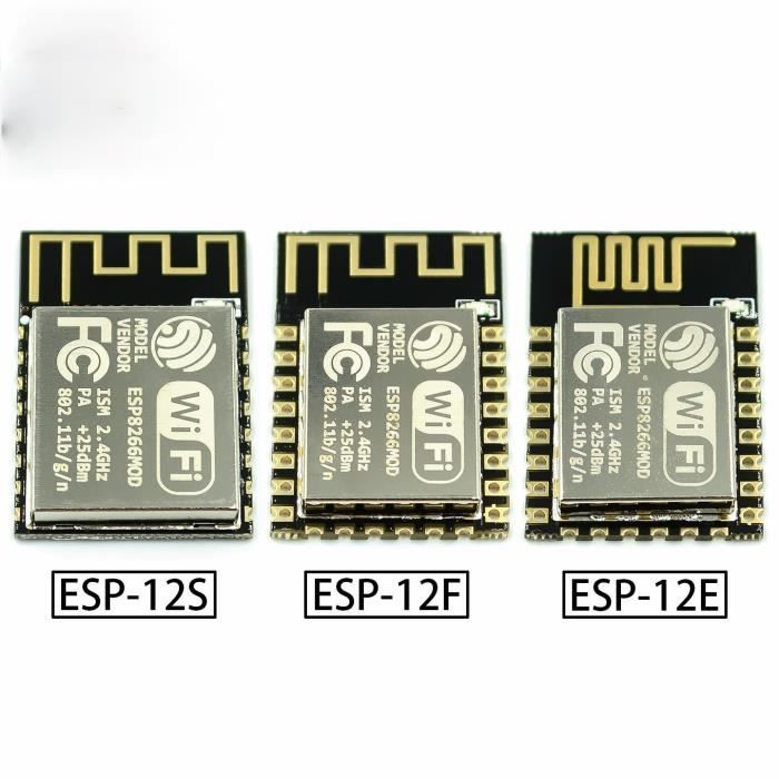 ESP-12N-ESP8266 Série WIFI Modèle ESP-12 12E 12F 12S 07 07S 01 01S ...