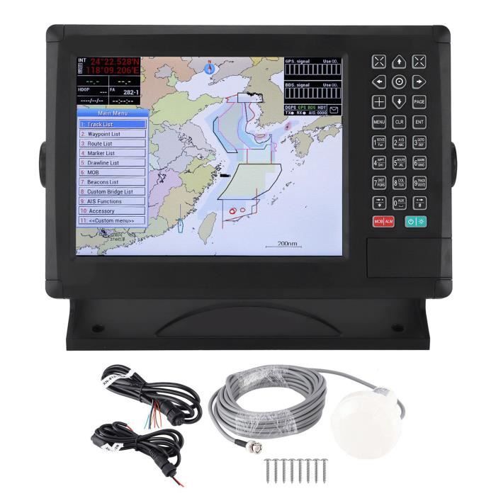 Akozon Navigateur marin Traceur de cartes GPS marin Navigation de