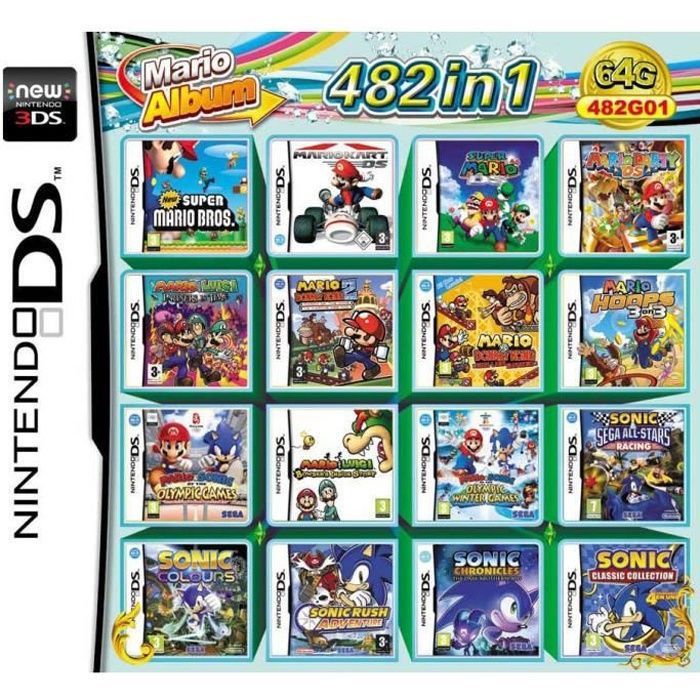 Descubre el ranking de juegos para nintendo ds. Juegos Nintendo Ds Lite Roms - 482 en 1 Cartouche de jeu DS Mario Multicart pour Nintendo ...