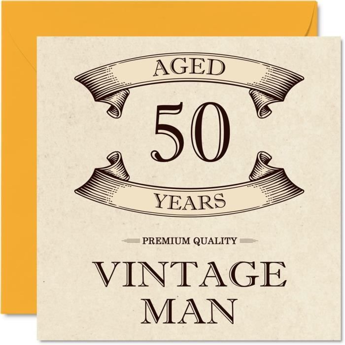 Carte anniversaire homme 50 ans gratuite à imprimer - Paperblog