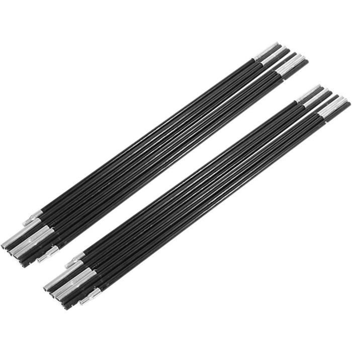Mât De Tente En Fibre De Verre 4,48 M – 2 Pôles Pliables 8 Sections – Remplacement Léger Pour Camping, Randonnée, Hamac, Abri