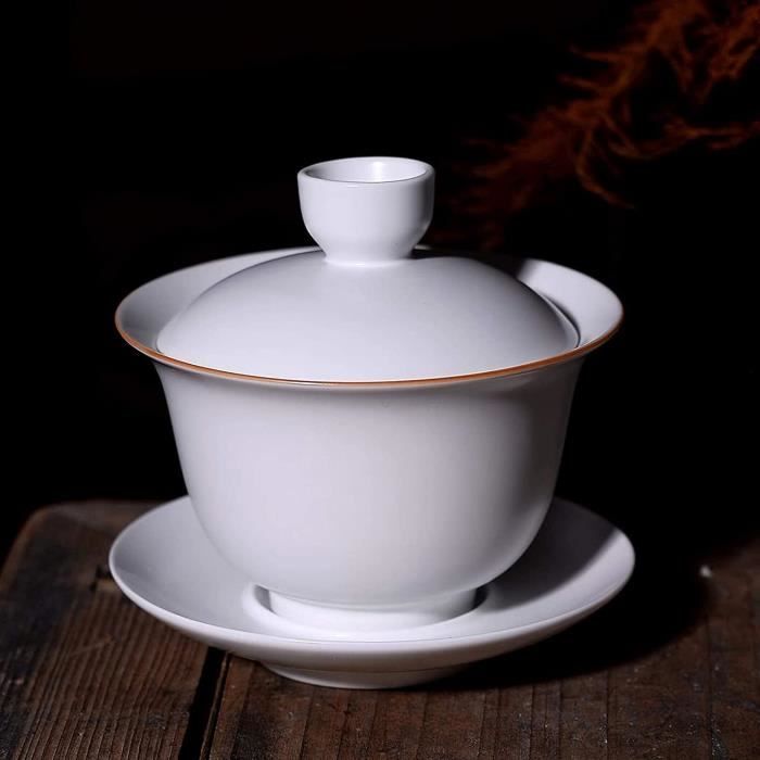 Service à Thé Kungfu Aoheuo - Théière Verre Avec Couvercle Rotatif - 6 Tasses Included
