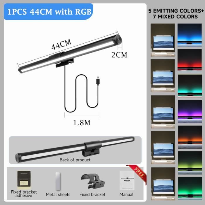 Lampe Bureau LED PHILIPS Sword 14W - Lumière Blanche Froide 4000K, USB, Gris éclairage Bureau 4000k