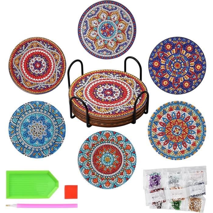 Lot De 6 Dessous De Verre Vintage - Monuments De Berlin - Années 60/70, Mélamine, Multicolore - État Comme Neuf