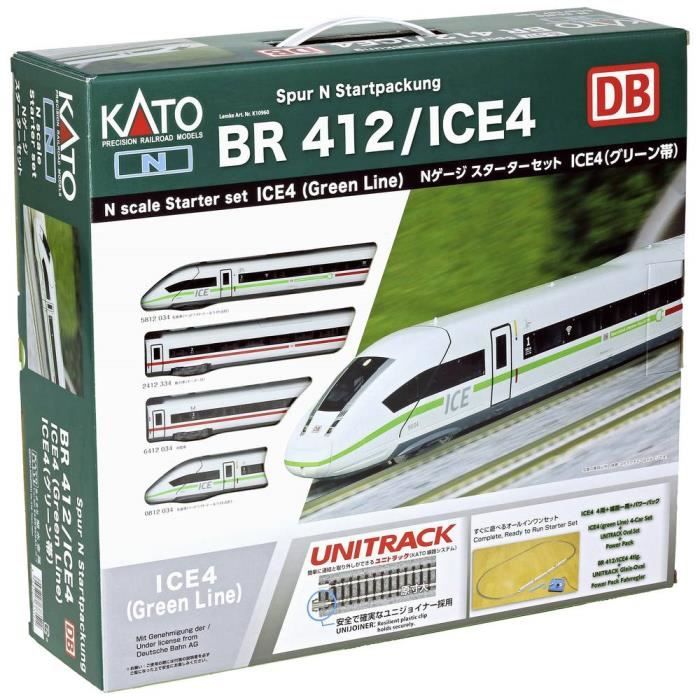 KATO by Lemke K10960 N ICE4, 4 pièces Kit de démarrage de DB AG