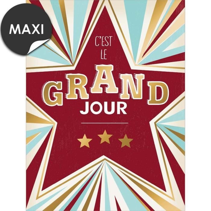 Grande Carte Anniversaire C Est Le Grand Jour Draeger Paris Cdiscount Beaux Arts Et Loisirs Creatifs