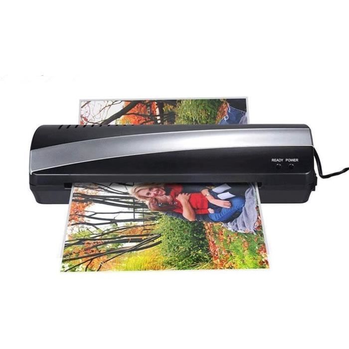 Plastifieuse A3/A4/A5/A6 - 6 Modes (3-6 MIL) - Pré-chauffage Rapide - Fonction ABS Anti-blocage - Inclut Pochettes Et Cutter