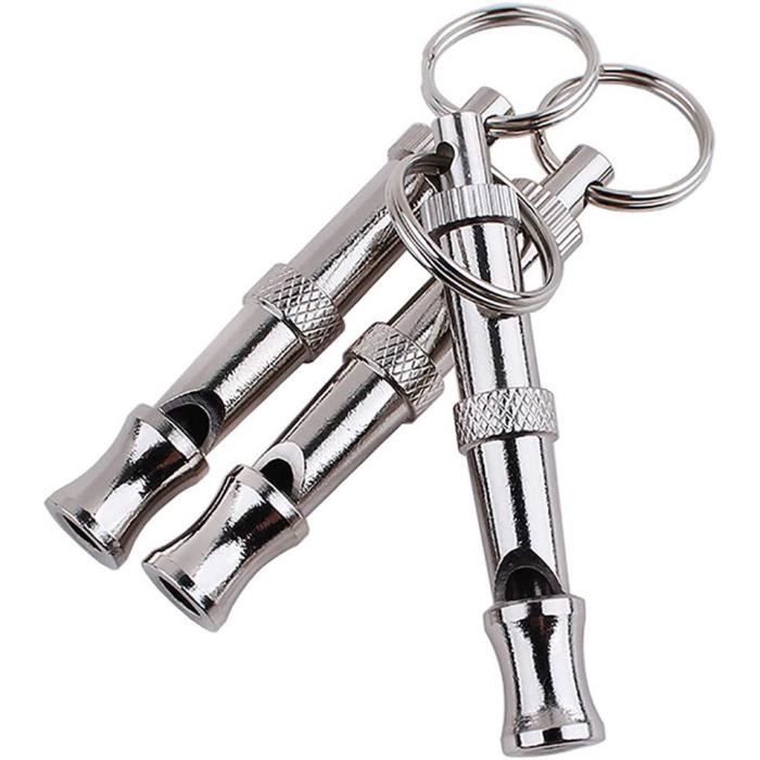 Sifflet à Ultrasons Pour Chien – Arrête Les Aboiements, Portée 30m, Réglable En Fréquence, En Alliage Aluminium