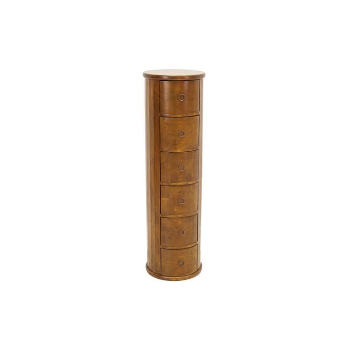 Ethnik Chic Colonne Cd Haute 6 Tiroirs Ladin Chene Moyen Achat