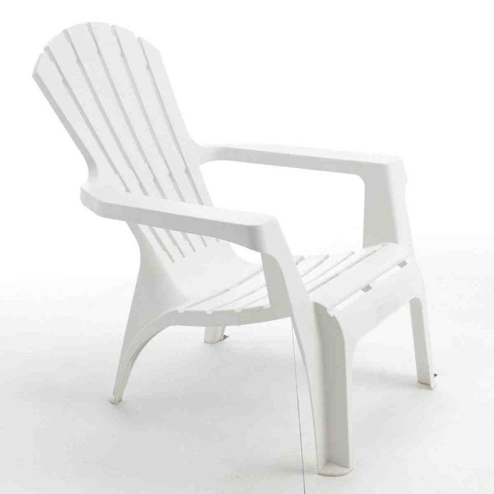 Fauteuil Adirondack résine polypropylène Wilsa Garden - Blanc - 1 Fauteuil Adirondack Fauteuil Adirondack résine polypropylène Wilsa Garden - Blanc - 1 Fauteuil Adirondack