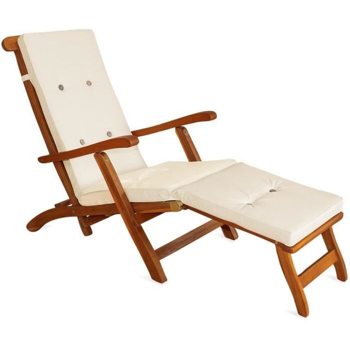 Fabriqué en Italie. TECNOWEB Matelas pour chaise longue avec repose-pieds Différentes couleurs disponibles Idéal comme coussin pour jardin et extérieur 
