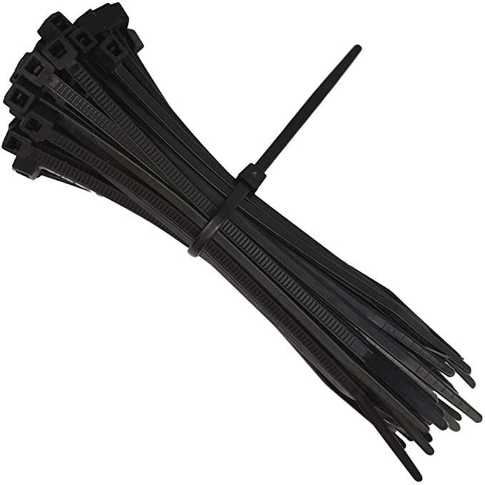 Attaches Pour Câble Nylon 2,5 Mm X 100 Mm - Lot De 100, Noires, Résistantes - Pour Rangement, Bricolage, Jardin - 8