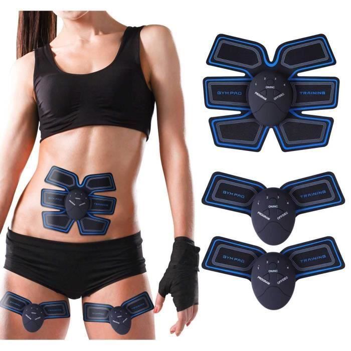 Marron - Ceinture abdominale EMS pour tonifier les bras et les jambes