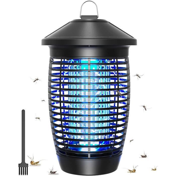 Lampe Anti-moustiques UV Rechargeable USB - Portée 100 M², étanche IPX5, Batterie 3600 MAh, Grille De Protection 2000V