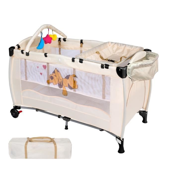 Jaune Lit Parapluie Lit Bebe De Voyage Multi Fonction Lit De Jeux Avec Accessoires Reglable Et Mignon Dessin Achat Vente Lit Pliant Cdiscount