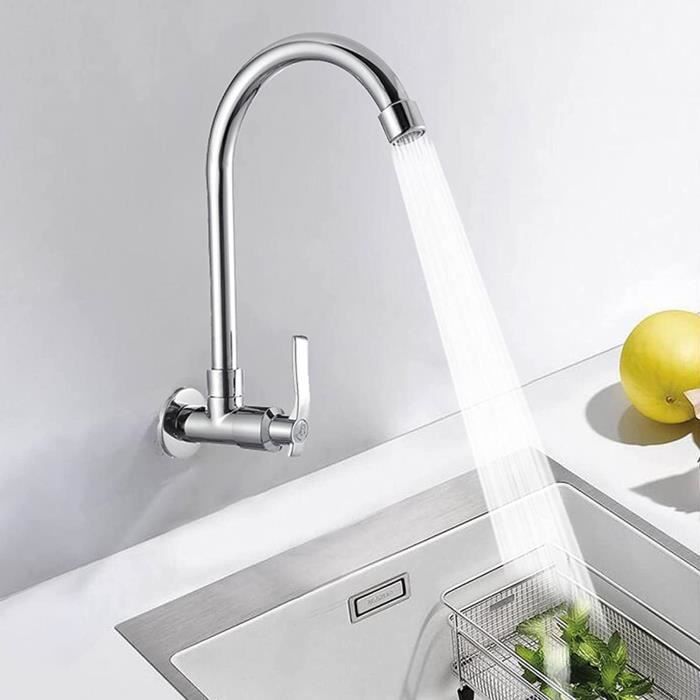 Robinet de cuisine Simple Froid Double Tuyau Double Robinet Lavabo Évier Rotatif Universel Robinet Chargeable Filtre Indépendant Sur Les Deux Robinet de cuisine Simple Froid Double Tuyau Double Robinet Lavabo Évier Rotatif Universel Robinet Chargeable Filtre Indépendant Sur Les Deux