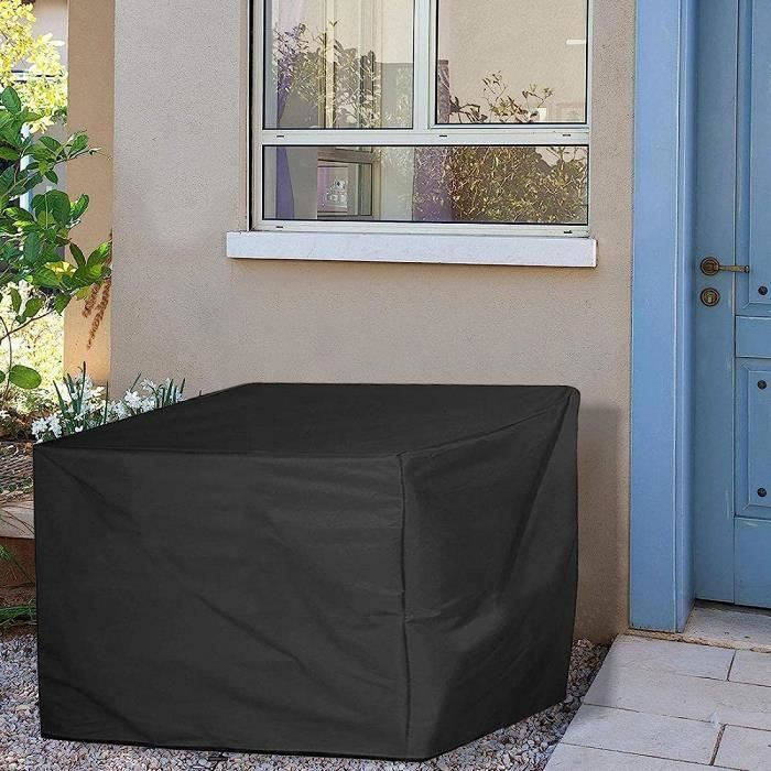 XUEQXUE Housse Salon De Jardin, Bache Table Exterieur 180 X 280 X 180 Cm Imperméable, Résistance Au Vent, Anti-UV, Indéchirable, Housse Table De
