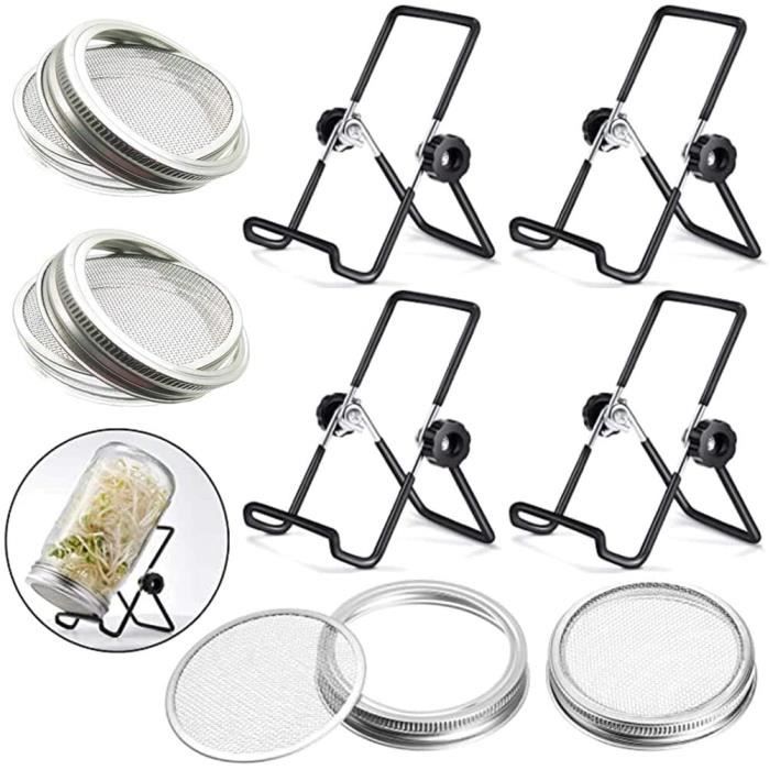 Lot De 4 Couvercles En Acier Inoxydable 12 Cm - Pour Pots à épices, Huile, Petites Casseroles - 12