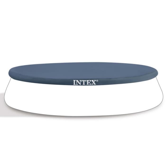 Bâche De Protection Intex Pour Piscine Ronde 5,49m - Avec Corde Et Tamis