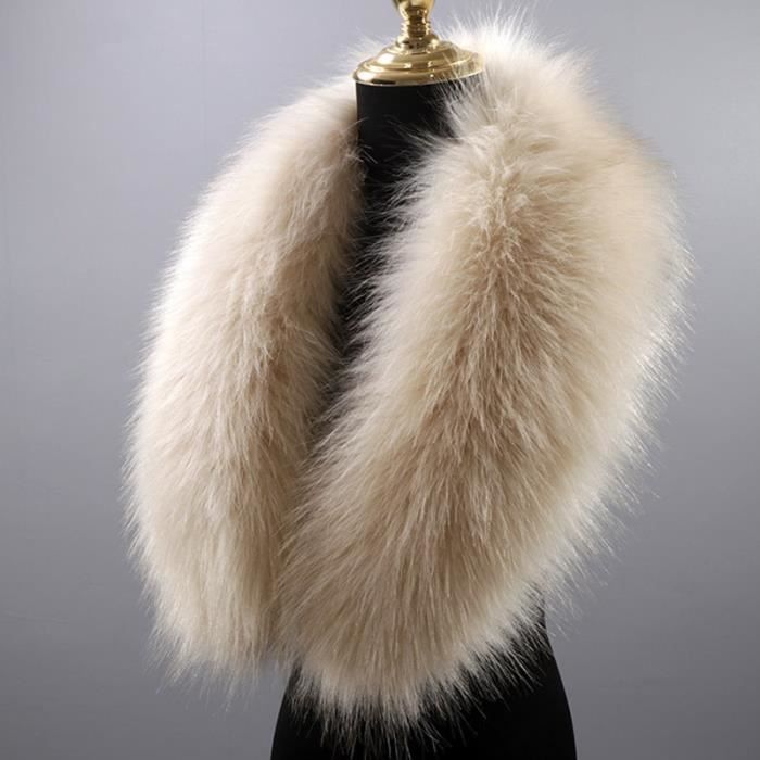 Col fausse outlet fourrure pour manteau