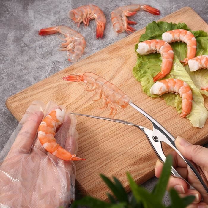 Ecailleur à poisson,Décortiqueur en acier inoxydable, Simple, facile à  ouvrir, décortiqueur pour le homard, crevettes, crustacés - Cdiscount Maison