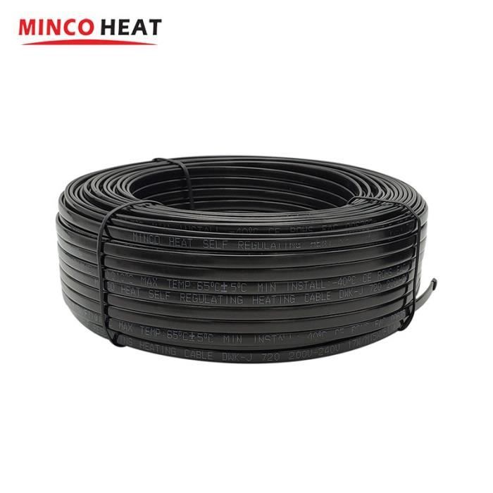 Bande chauffante auto regulante 30m fil electrique sol chaud neige degivrage du toit tuyau evacuation ea Cdiscount Bricolage