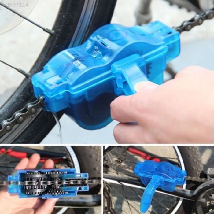 Kit Nettoyeur De Chaîne Vélo Avec Brosse - Dispositif Pratique - Neuf Sous Emballage - Marque Générique